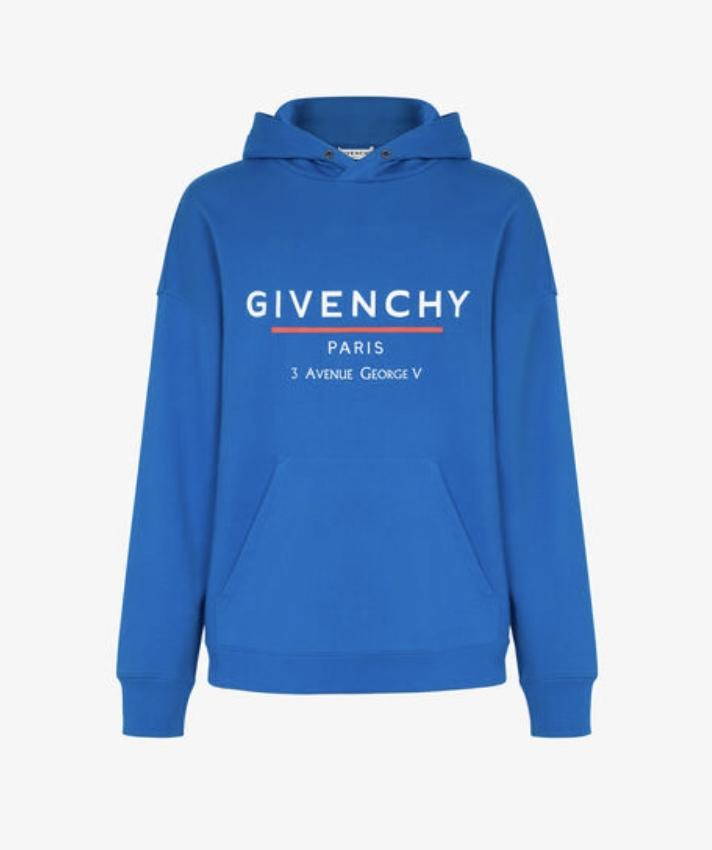 GIVENCHY AVENUE GEORGE HOODIE OCEAN BLUE