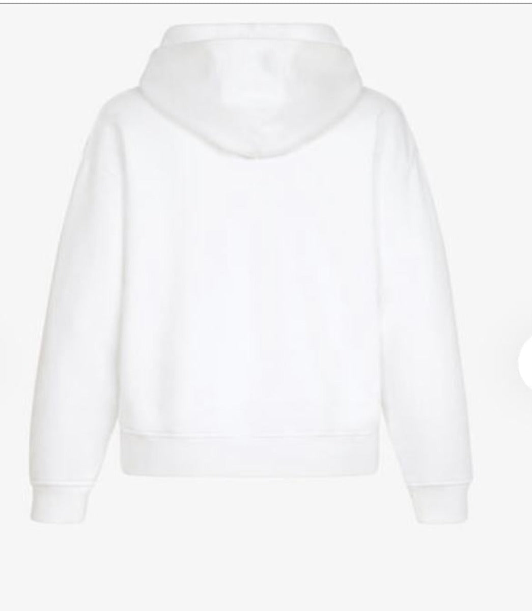 GIVENCHY WOMENS  HOODIE WHITE-IRRIDESCENT