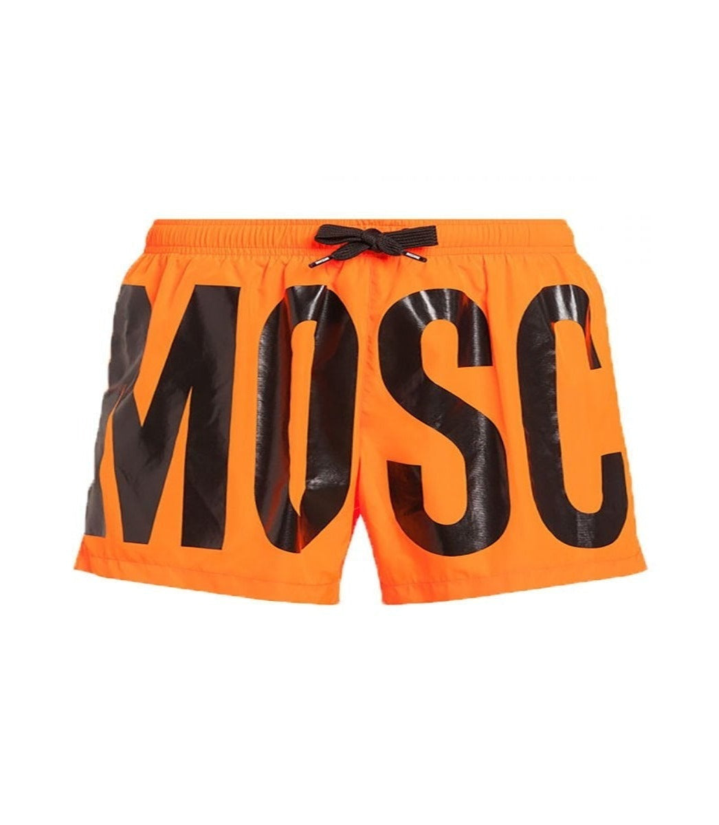 MOSCHINO ORANGE NEON SWIM SHORTS