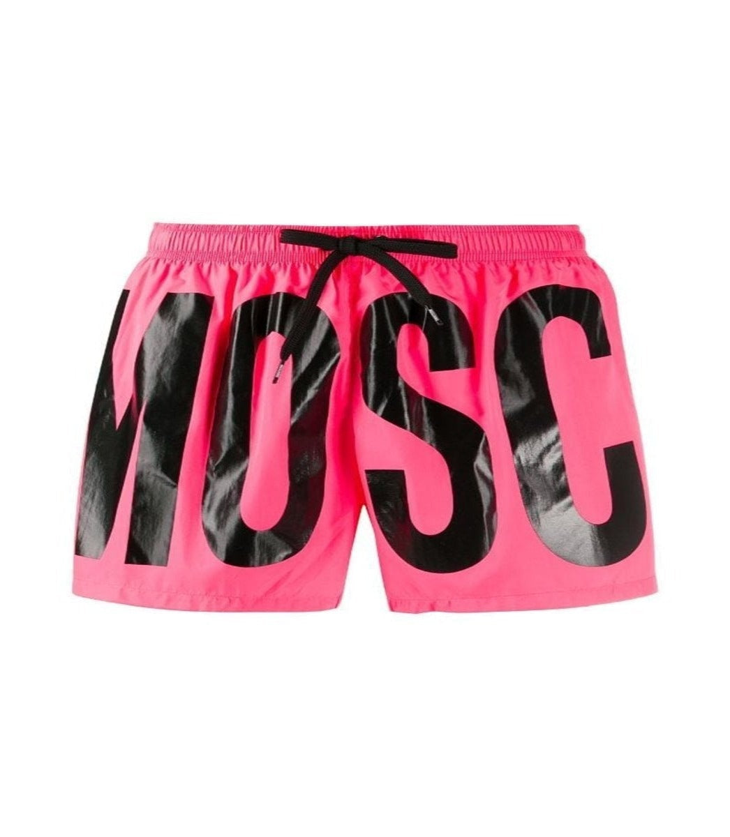 MOSCHINO NEON PINK SWIM SHORTS