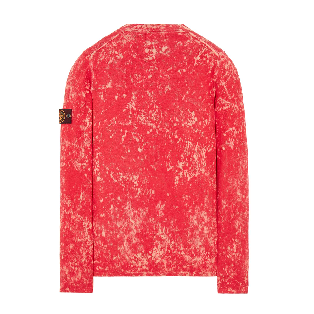 STONE ISLAND OFF-DYE OVD TREATMENT GARMENT DYED SWEATSHIRT IN PINK