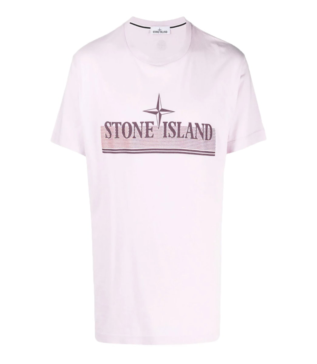 STONE ISLAND TRICROMIA ONE-SHIRT IN ROSE PINK