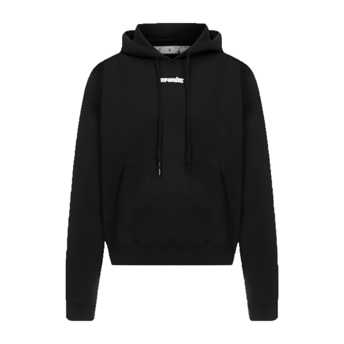 OFF-WHITE HOODED MARKER HOODIE IN BLACK