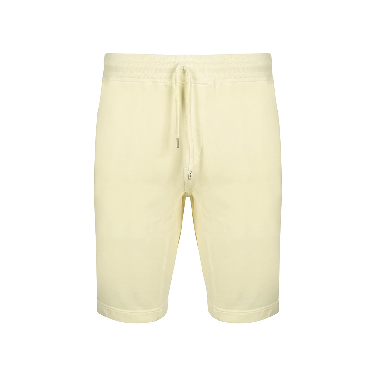 CP COMPANY COTTON RESIST DYED SHORTS IN PASTEL YELLOW