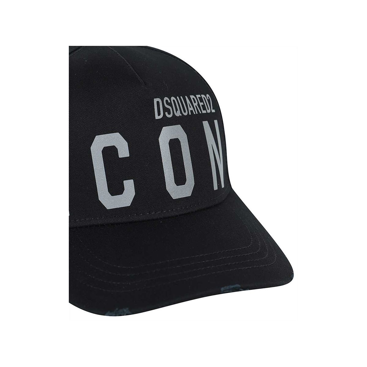 DSQUARED2 ICON REFLECTIVE CAP IN BLACK