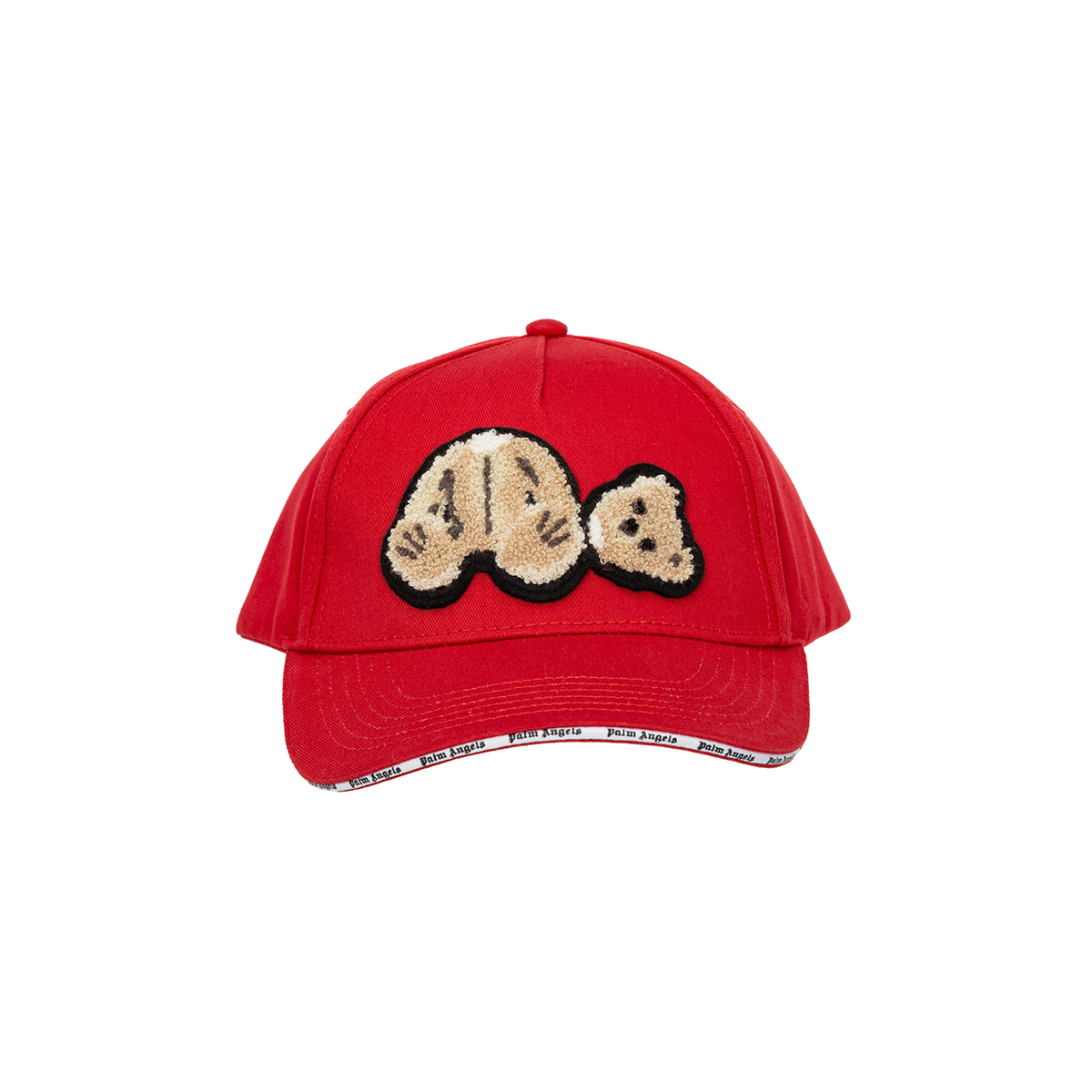 PALM ANGELS BEAR CAP IN RED