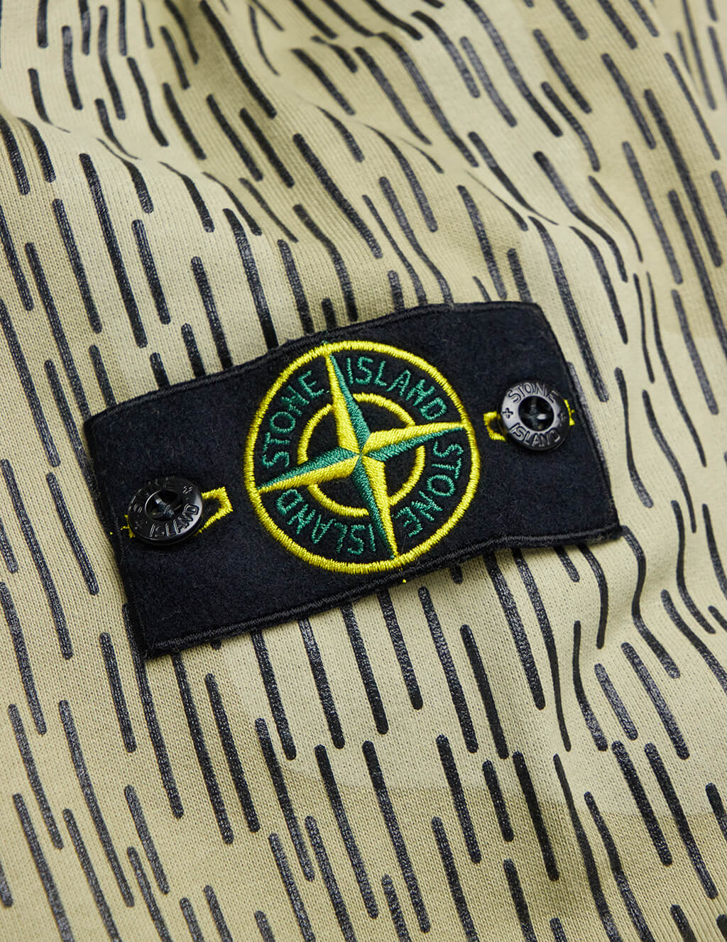 STONE ISLAND COTTON FLEECE RAIN CAMO PRINT HOODIE