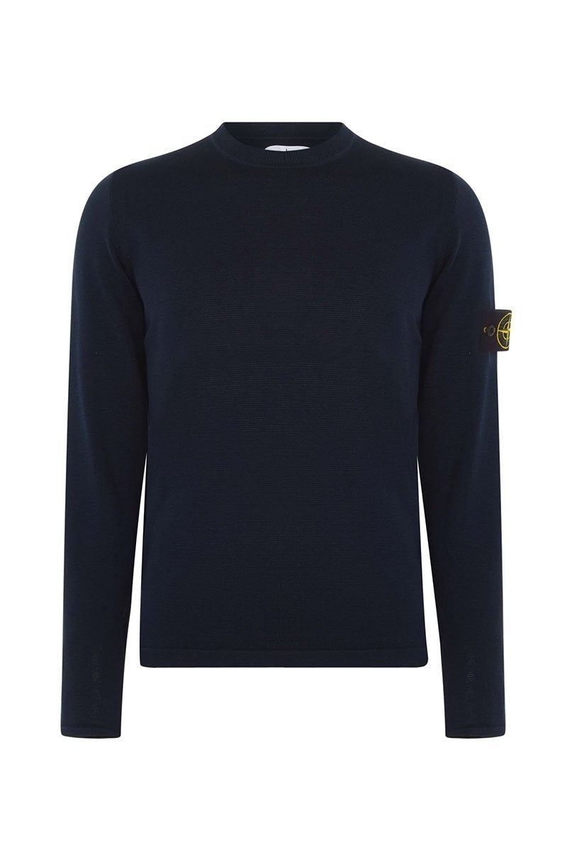 STONE ISLAND - MICRO STICH CREW NECK JUMPER