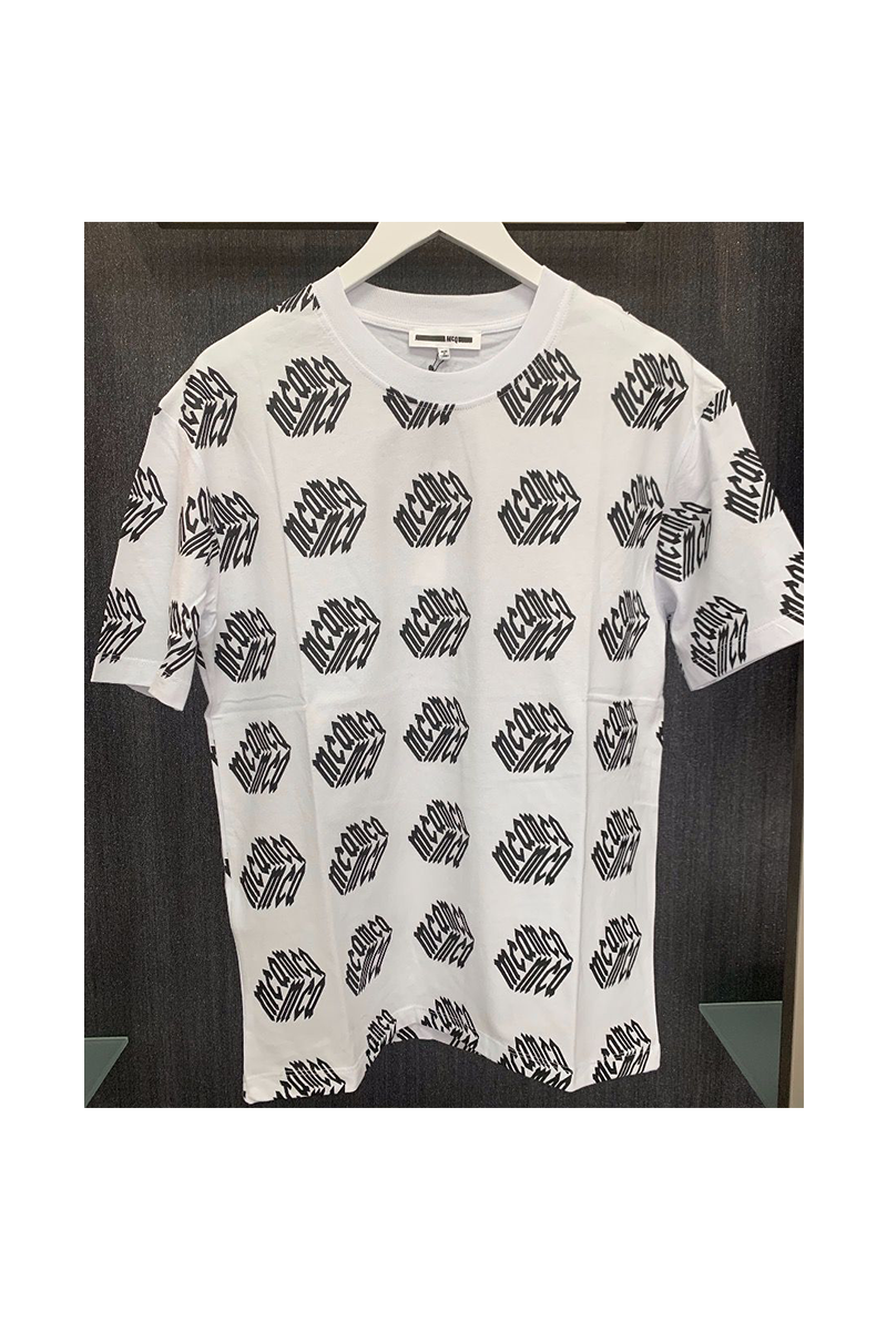 MCQ BY ALEXANDER MCQUEEN - MCQ LOGO T-SHIRT - WHITE