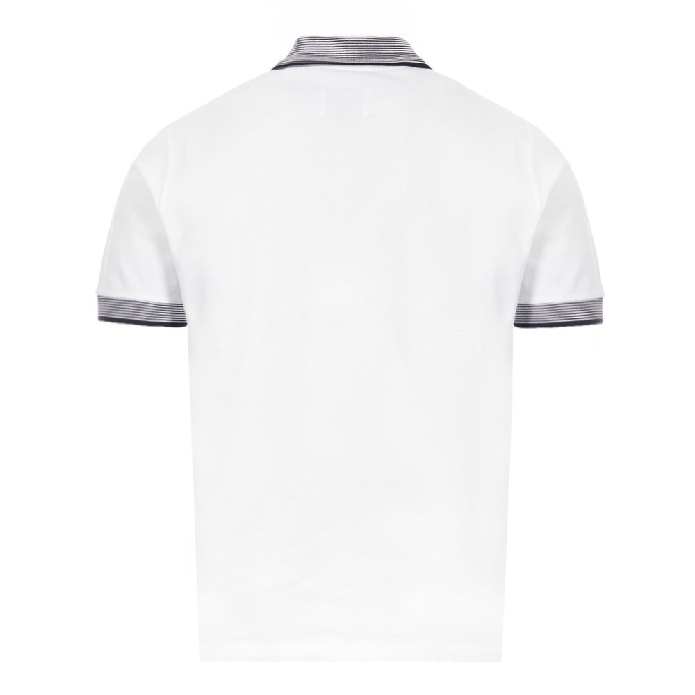VIVIENNE WESTWOOD - CONTRAST COLLAR POLO - WHITE