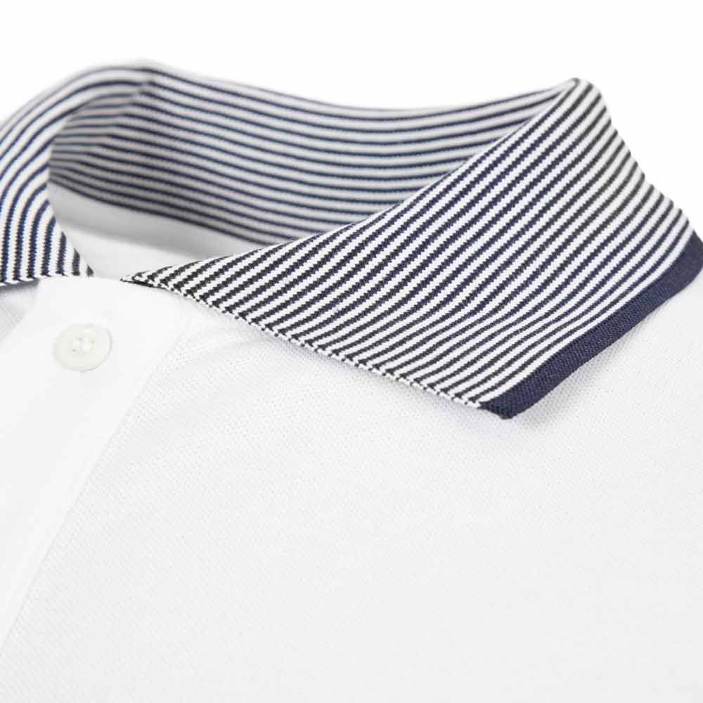 VIVIENNE WESTWOOD - CONTRAST COLLAR POLO - WHITE