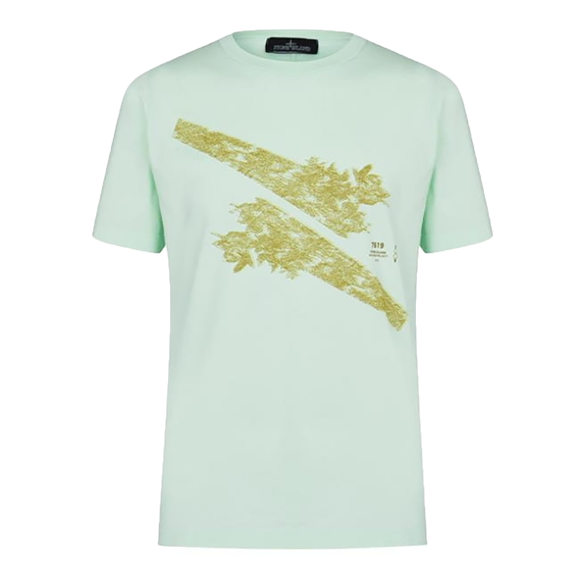 STONE ISLAND SHADOW PROJECT NEO FLORAL PRINT T SHIRT IN GREEN