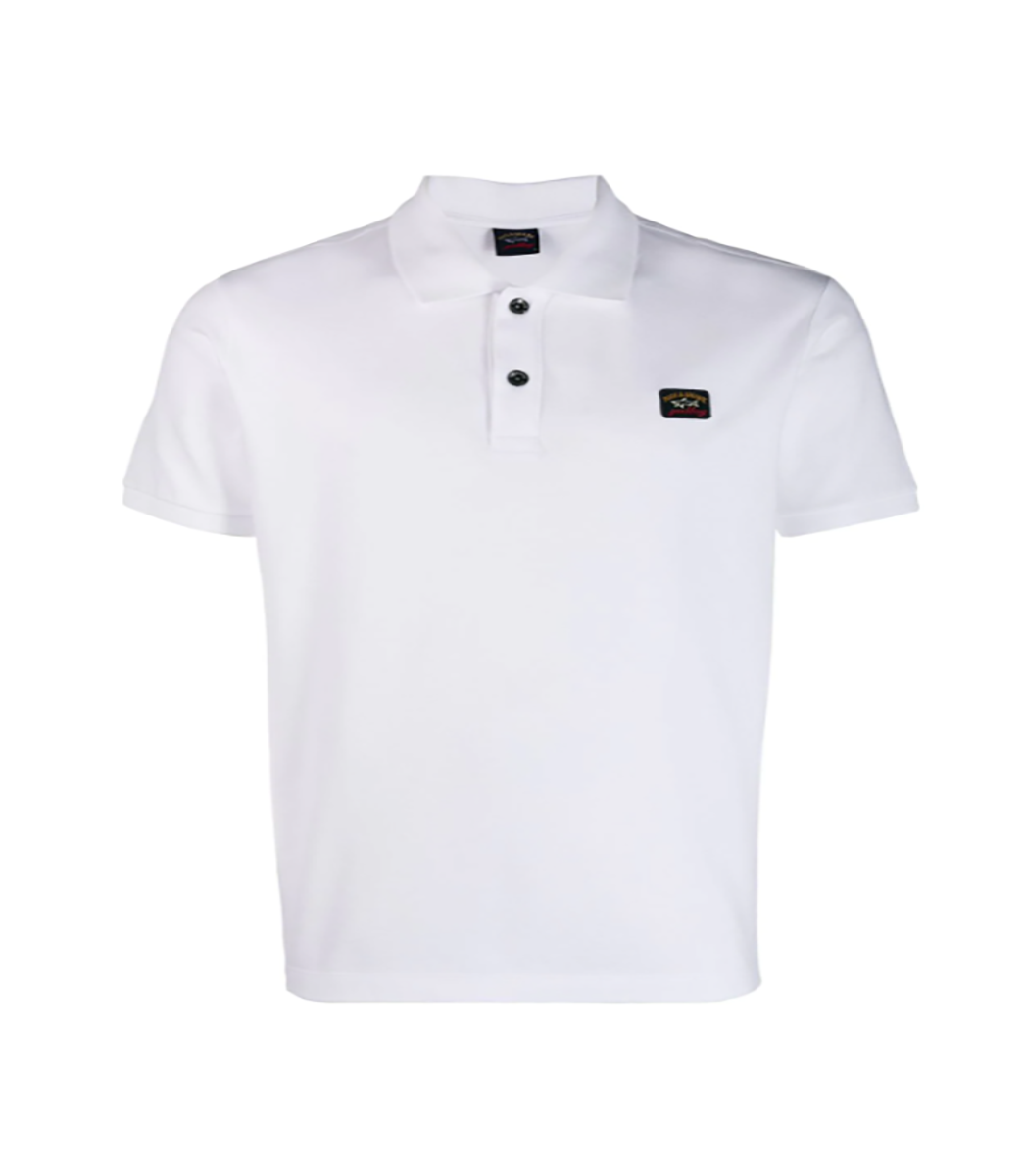 PAUL & SHARK POLO SHIRT SMALL LOGO-WHITE