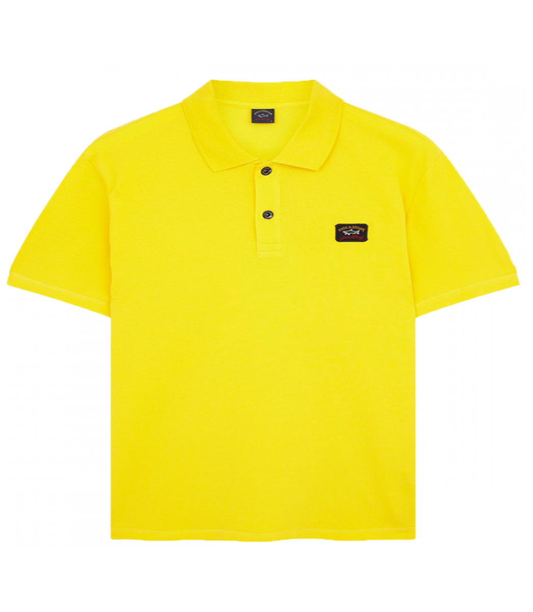 PAUL & SHARK POLO SHIRT SMALL LOGO-YELLOW